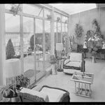 Elizabeth Arden's penthouse at 834 Fifth Avenue, looking north May 23, 1933. (Photo by Samuel Gottscho. Museum of the City of New York, gift of Gottscho-Schleisner, 88.1.1.2821)